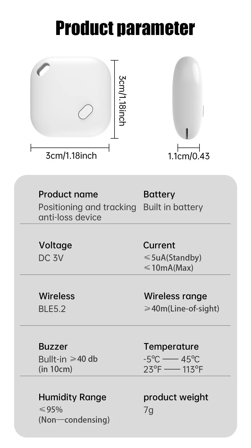 Mini Tracking Device For Apple Find My