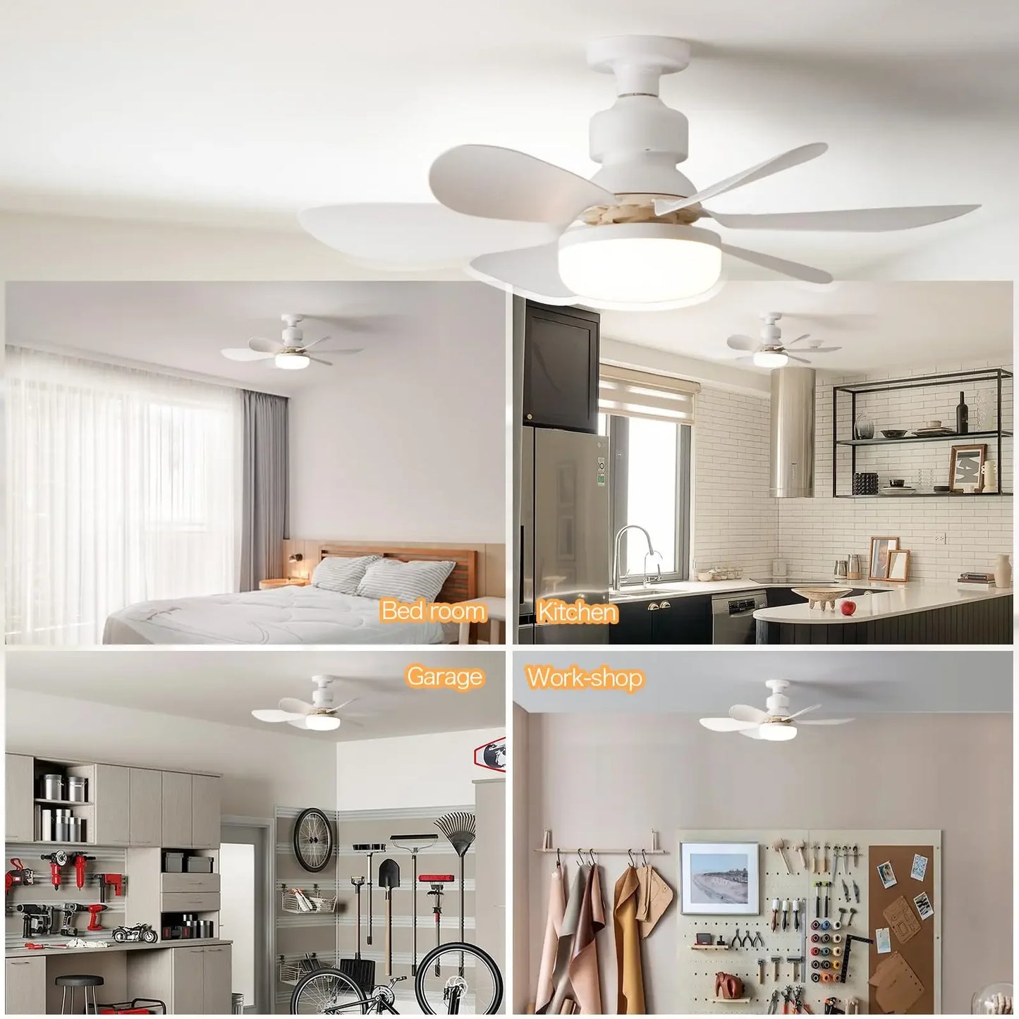 Ceiling Fan Light Dimming Function with Remote LED 30W
