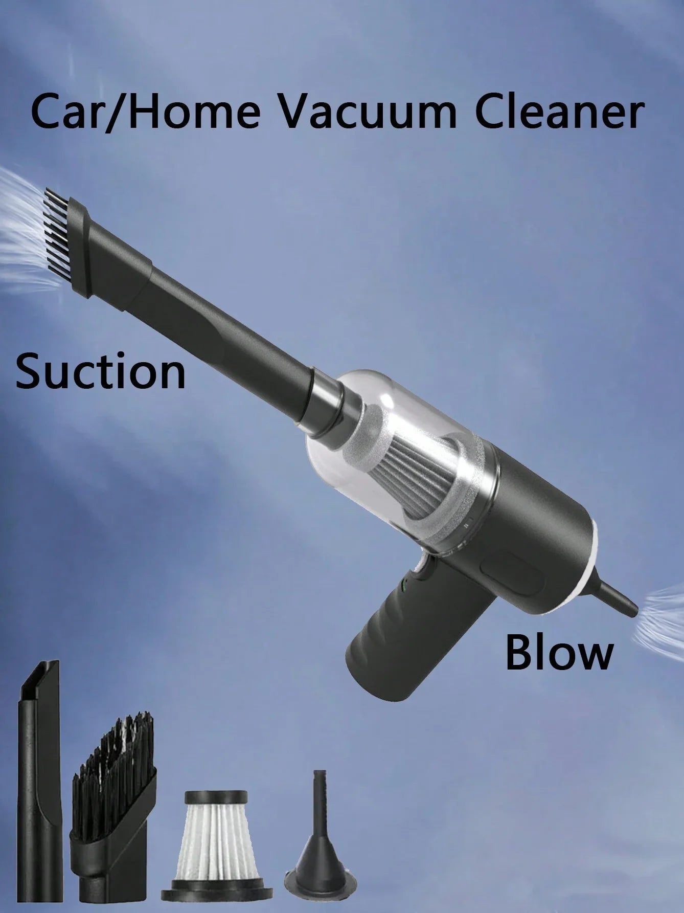 3 In 1 Suction And Blowing Vacuum Cleaner USB