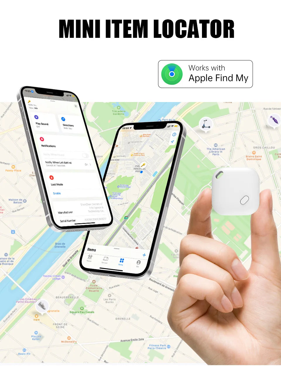 Mini Tracking Device For Apple Find My