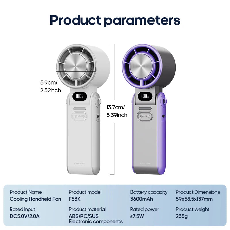 Portable Handheld Fan Turbo Mini Cooling