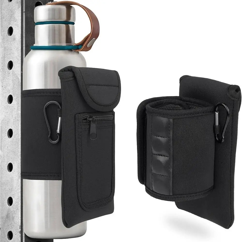 Magnetic Gym sport Water Bottle Bag Holder for travel, work and sport