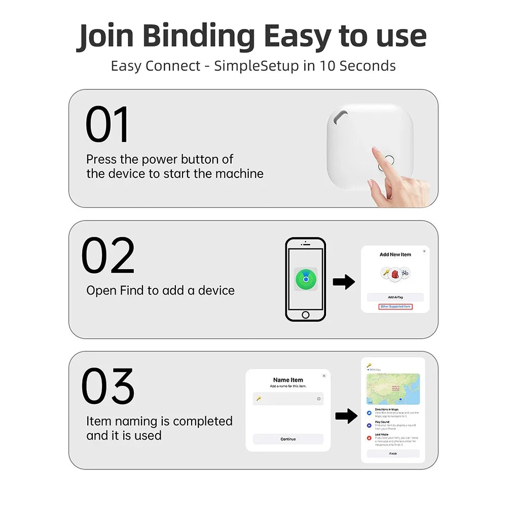 Mini Tracking Device For Apple Find My