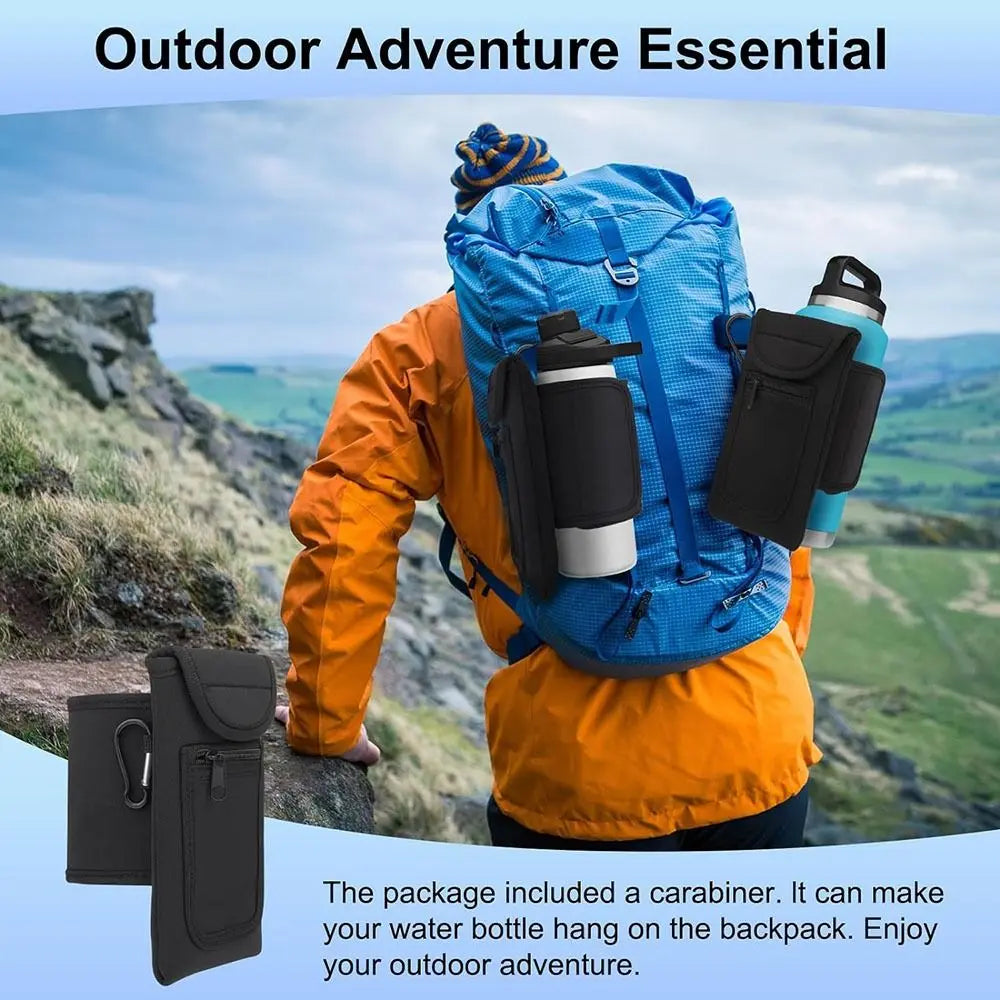 Magnetic Gym sport Water Bottle Bag Holder for travel, work and sport