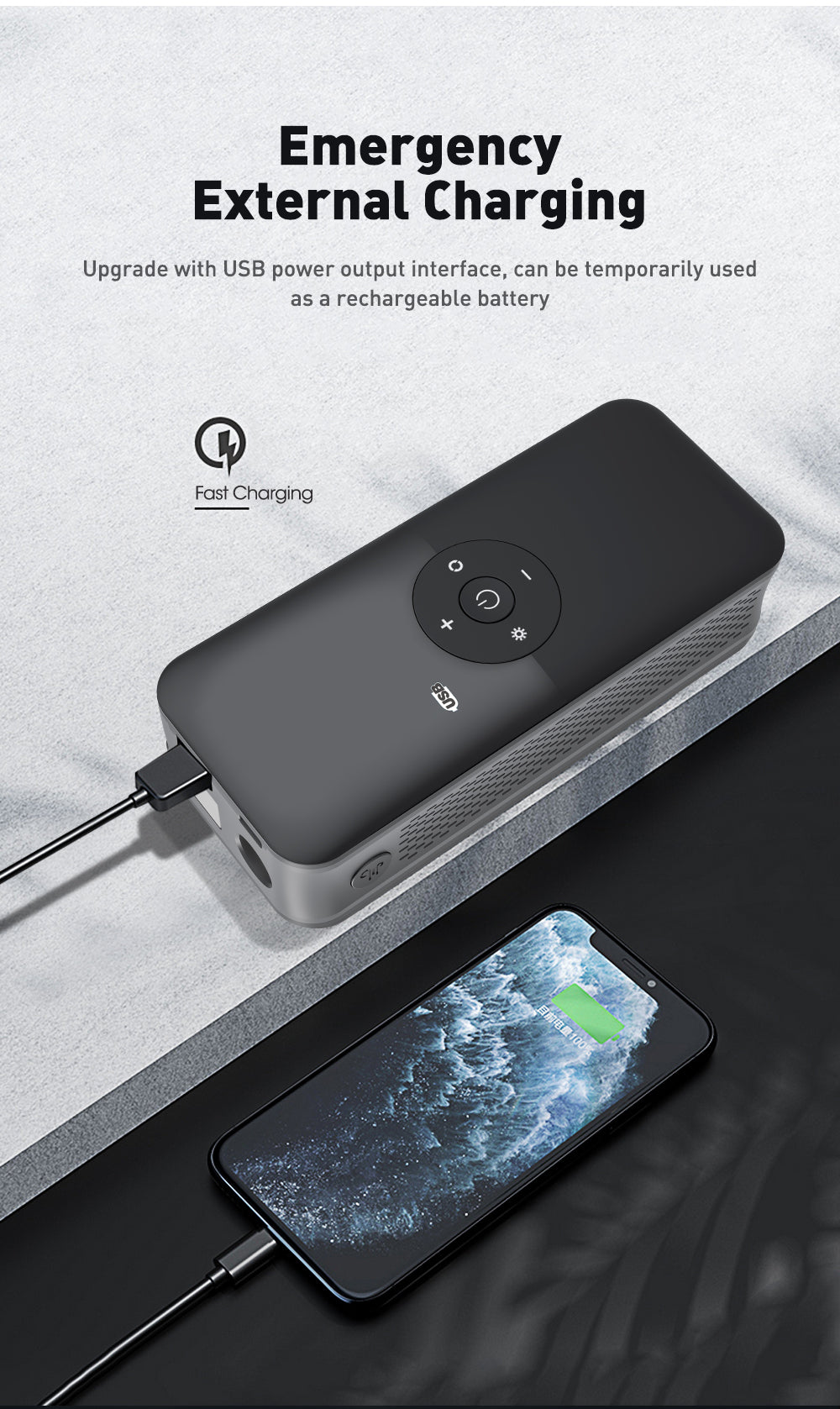 Rechargeable Air Pump Portable Compressor Digital