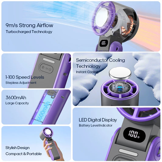 Portable Handheld Fan Turbo Mini Cooling